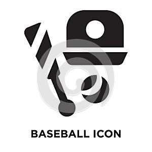Baseball icon vector isolated on white background, logo concept