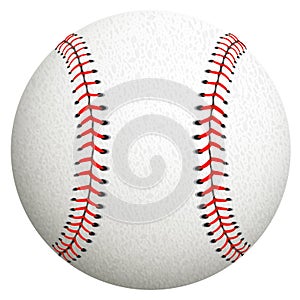 Baseball isolated on white. Vector illustration.