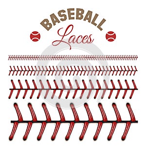 Baseball laces pattern