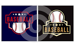 baseball logo, sport logo emblem style