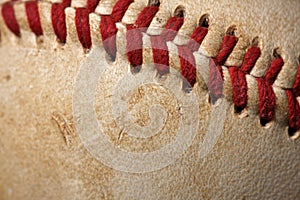 Baseball Macro Close up