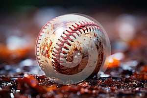 Baseball Macro Closeup,