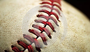 Baseball Macro Closeup