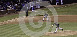 Baseball - MLB Pitcher Throwing Ball