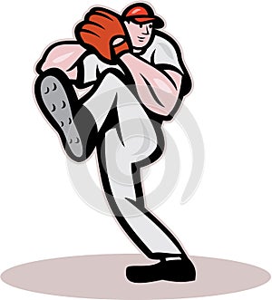 Baseball Pitcher Cartoon