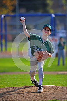 Baseball pitcher Pitching