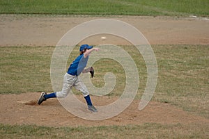 Baseball Pitcher Pitching