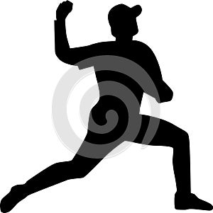 Baseball Pitcher Silhouette