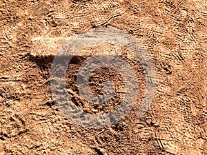 Baseball Pitchers mound with rubber