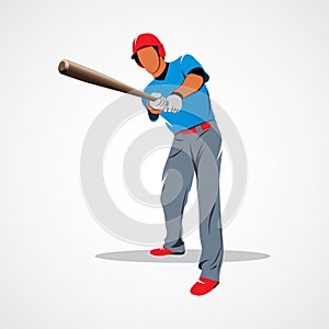 Baseball player ball