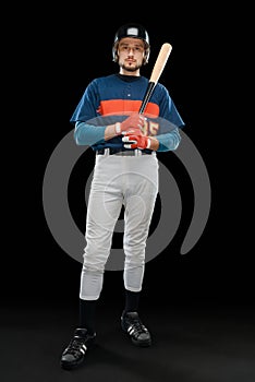 Baseball player holding a bat