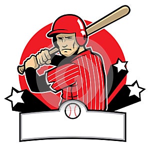 Baseball player ready to hit