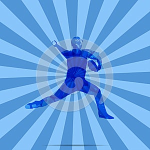 A Baseball Player Silhouette, Pitcher