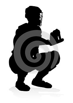 Baseball Player Silhouette
