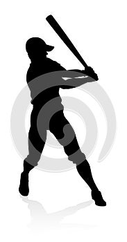 Baseball Player Silhouette