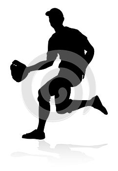 Baseball Player Silhouette