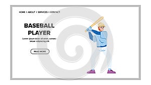 baseball player vector