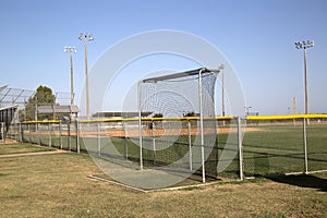 A baseball practice field exterior