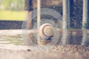 Baseball in the Rain