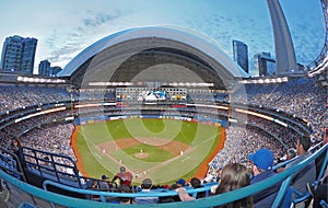 Baseball at the Rogers Centre in Downtown Toronto