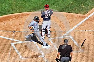 Baseball - runner scores!