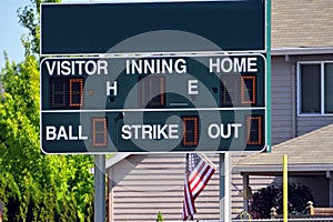 Baseball score board