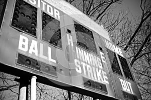 Baseball scoreboard