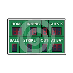 Baseball Scoreboard Icon