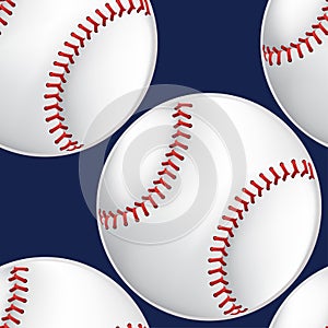 Baseball seamless pattern