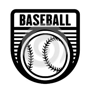 Baseball sports logo template vector art graphic