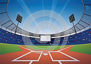 Baseball stadium background