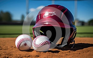 Baseball stuff. equipment for playing baseball. sports equipment.