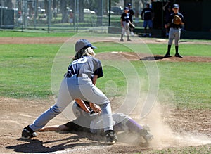 Baseball - Tag At Third Base