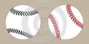 Baseball vector ball icon soft ball tennis illustration character