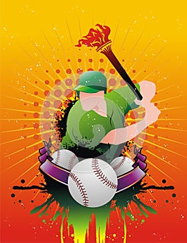 Baseball vector composition