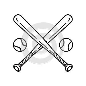 Baseball vector icon logo baseball bat cartoon illustration symbol clipart