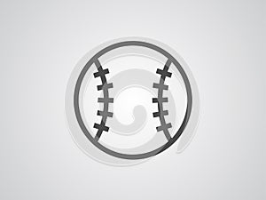 Baseball vector icon sign symbol