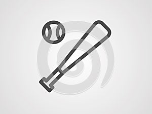 Baseball vector icon sign symbol