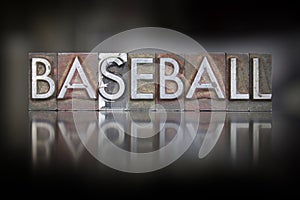 Baseball Vintage Letterpress
