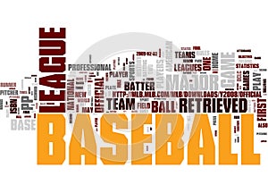 Baseball word cloud