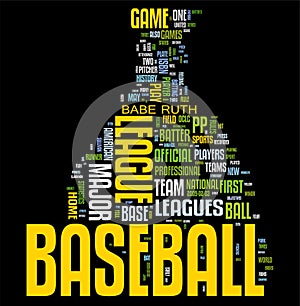 Baseball word cloud