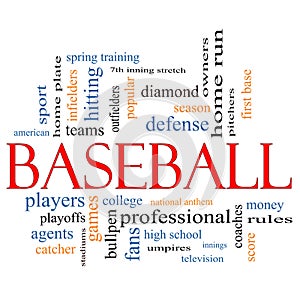 Baseball Word Cloud Concept