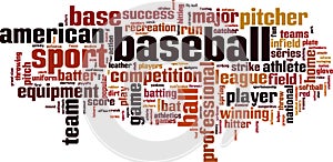 Baseball word cloud