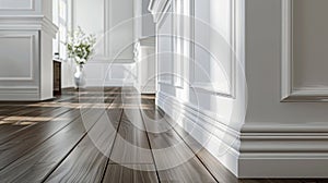 a baseboard color in crema or white, adding a touch of sophistication to interior design.