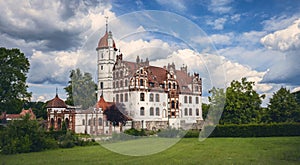 Basedow castle in mecklenburg western pomerania