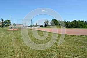 Basefield field at a local community park.