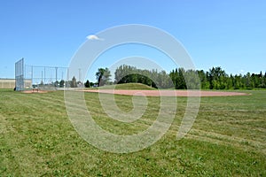 Basefield field at a local community park.