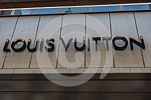 Basel, Switzerland - August 16, 2019 - view of the Louis Vuitton storefront