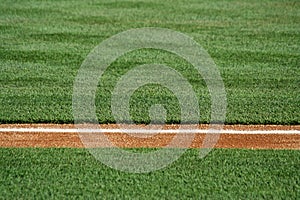 Baseline on a baseball field