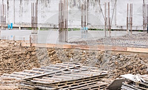 basement building under construction .